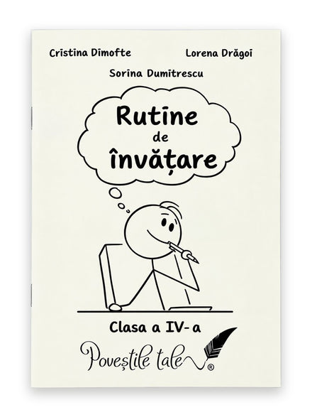 Coperta caietului Rutine de învățare pentru clasa a IV-a, de Lorena Drăgoi, Cristina Dimofte și Sorina Dumitrescu