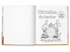 Pagina de titlu a cărții de colorat incluse în «Hărmălaia din Hambar»