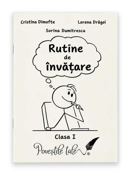 Coperta caietului Rutine de învățare pentru clasa I, de Lorena Drăgoi, Cristina Dimofte și Sorina Dumitrescu