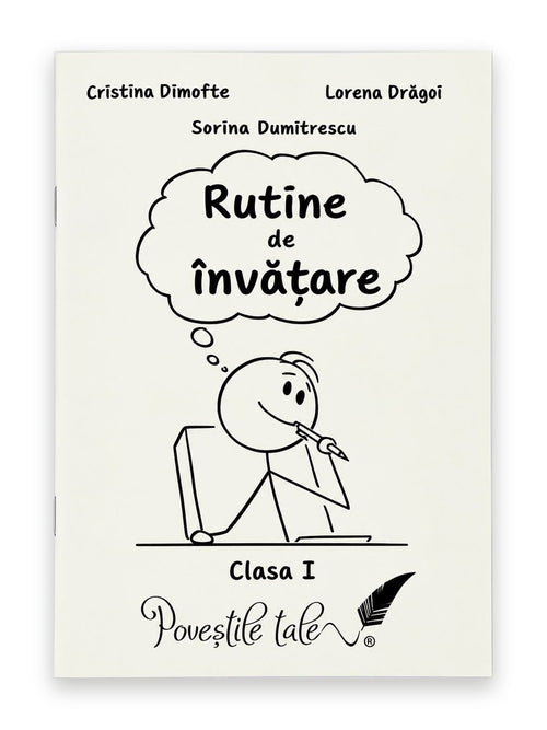 Coperta caietului Rutine de învățare pentru clasa I, de Lorena Drăgoi, Cristina Dimofte și Sorina Dumitrescu