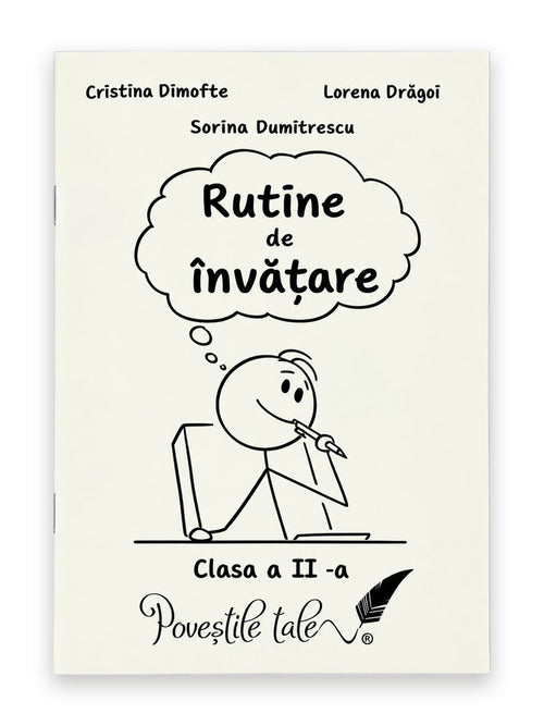 Coperta caietului Rutine de învățare pentru clasa a II-a, de Lorena Drăgoi, Cristina Dimofte și Sorina Dumitrescu