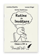Coperta caietului Rutine de învățare pentru clasa a IV-a, de Lorena Drăgoi, Cristina Dimofte și Sorina Dumitrescu